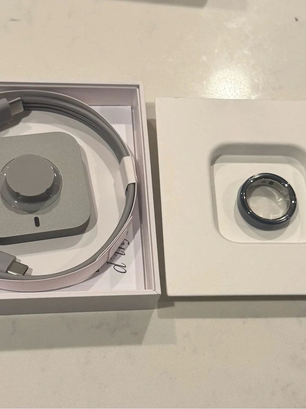 Oura Ring 4 Ceramic in Midnight Blue with Silver Logo Size 12 Brand new!